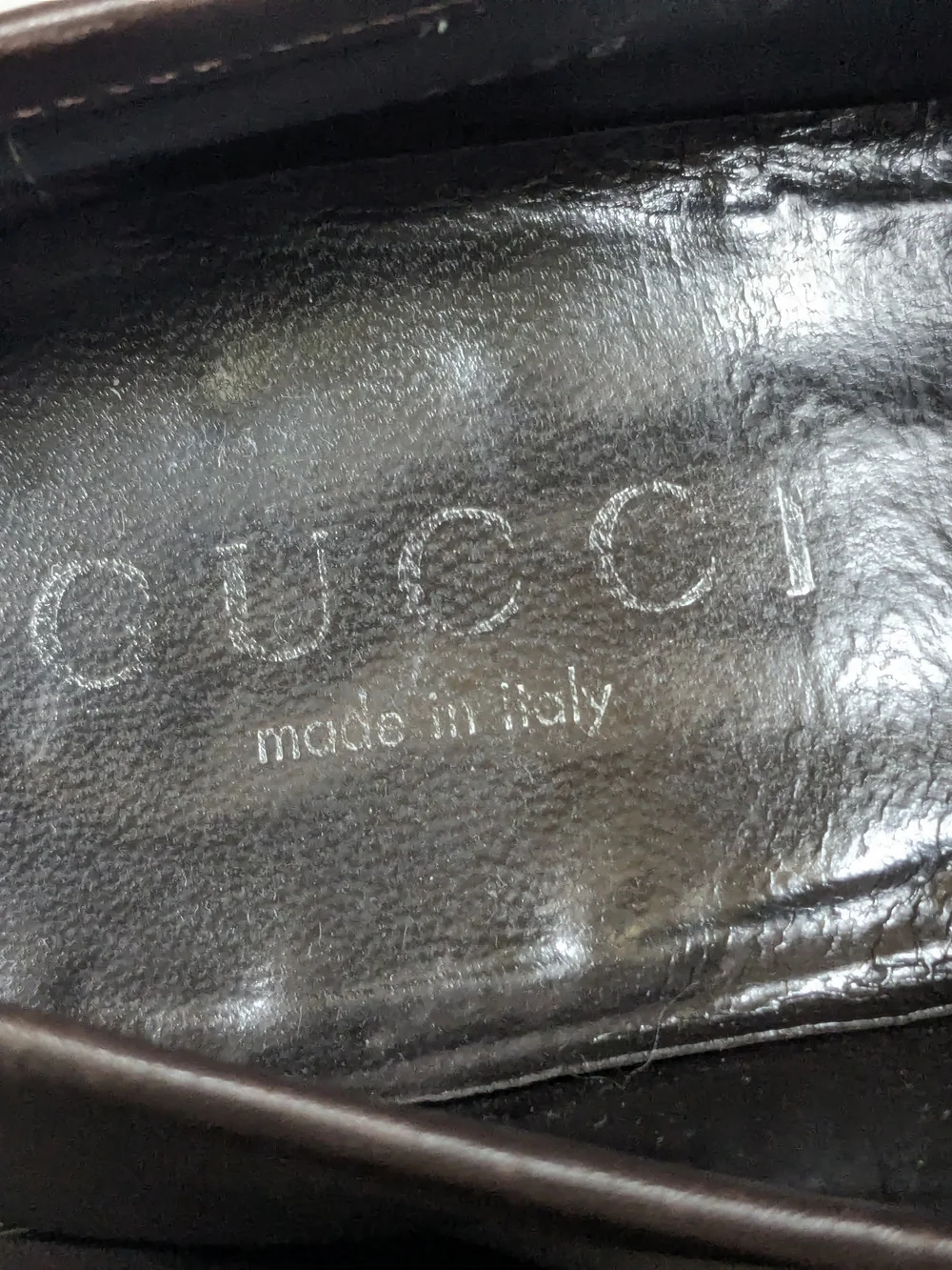 Gucci Brown Leather Horsebit Loafers - Men 9 D Slip Ons